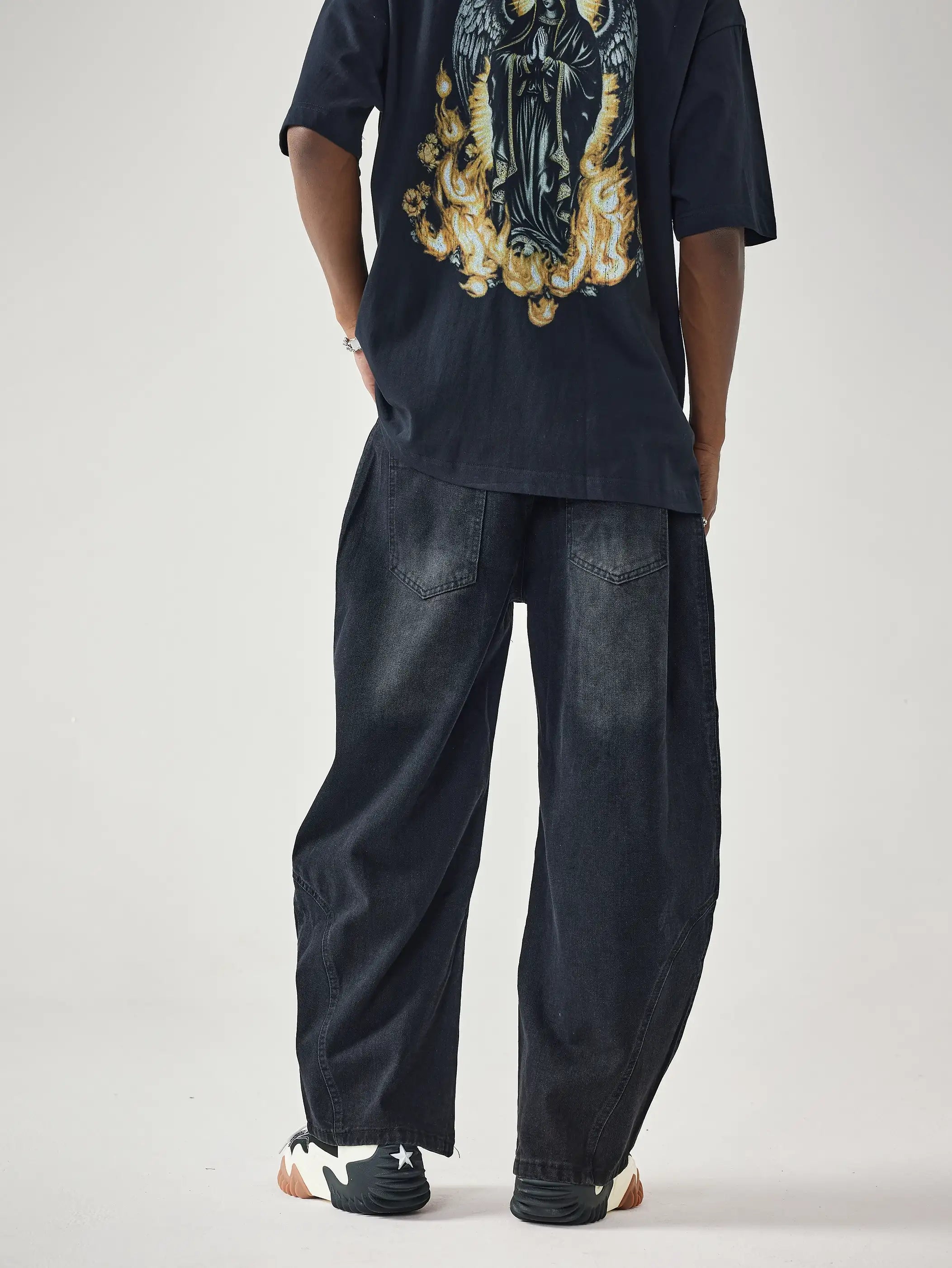 Street Sport Stripes Denim Pants-S1005